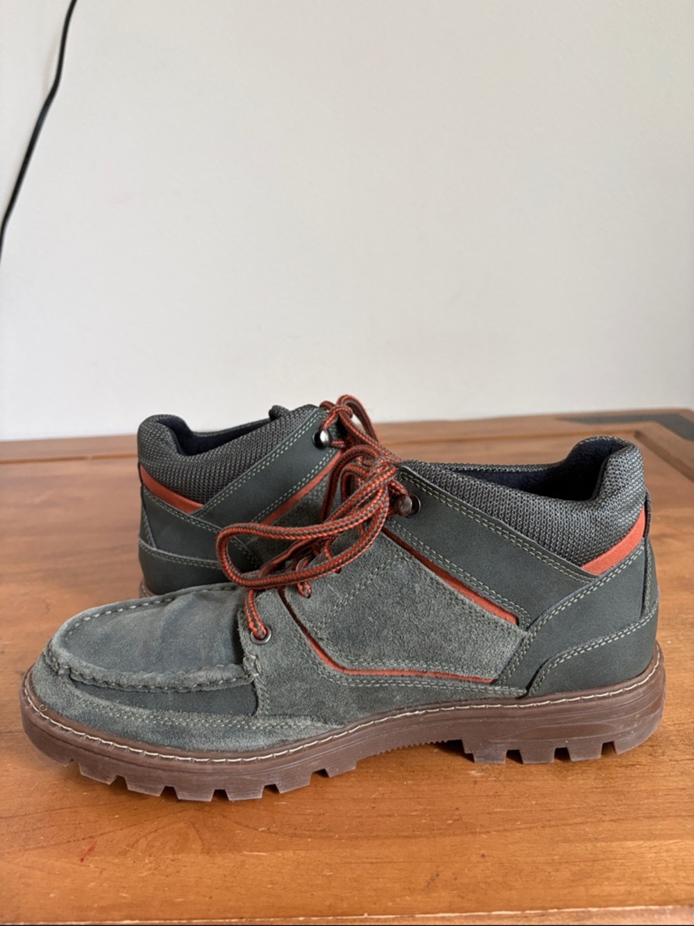 Rockport Weather Ready Merangue ll Hiking Green Suede Boots Size 9 - Picture 8 of 15
